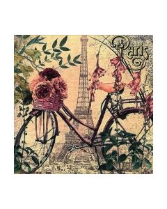 Салфетка (SN0057) 33x33, Vélo à Paris