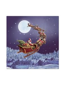 Салфетка (SN0194) 33x33,  Christmas Sleigh