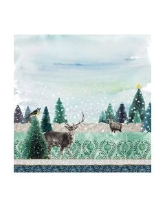 Салфетка (SN0319) 33x33, Deer Winterscene