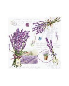 Салфетки (SN0308) 33x33, bouquet de lavande
