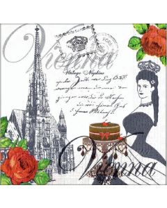Салфетка (SN0380) 33x33 Sacher Cake of Vienna