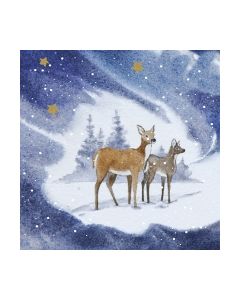 Салфетка (SN0443) 33x33,Blue Deers