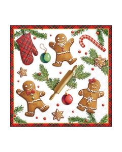 Салфетка (SN1192) 33x33 cm - Gingerbread cookies 