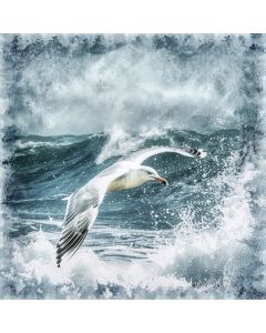 Салфетка (SN1204) 33x33, Seagulls in Stormy Sea