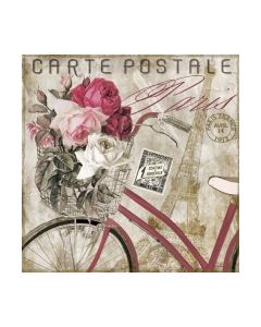 Салфетка (SN0121) 33x33 Carte Postale Paris