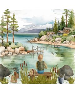Салфетка (SN1211) 33x33, Lakeside Fishing
