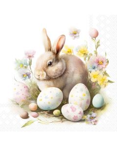 Салфетка (SN1215) 33x33, Bunny and eggs