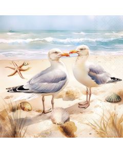 Салфетка (SN1221) 33x33, Seagulls
