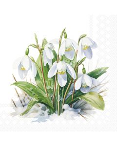 Салфетка (SN1224) 33x33, Blooming snowdrops