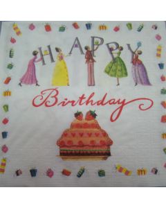 Салфетка (SN0123) 33x33 Birthday Cake