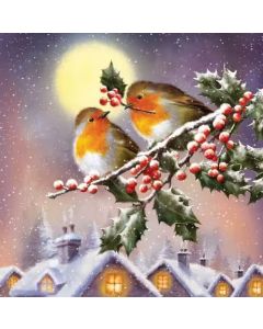 Салфетка (SN1246) 33x33 cm - Birds in Moonlight