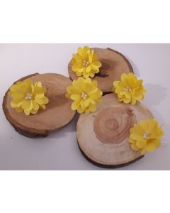 Ръчно изработени цветя /Големи/ - Жълто /LIMONE/