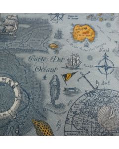 Салфетка (SN0421) 33х33, Carte Des Oceans blue