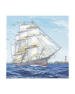 Салфетка (SN0506) 33х33, Sailing Ship