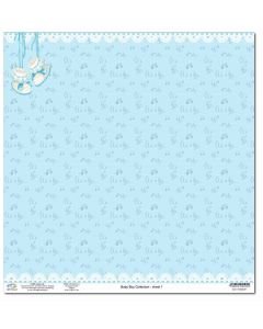 Дизайнерски картон 30 x 30 см, 190 гр. - Baby Boy Collection - No.1 (51202101)