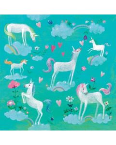 Салфетка (SN0673) 33x33, White Unicorns