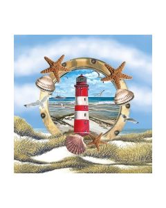 Салфетка (SN0816) 25x25, Lighthouse In Partridge
