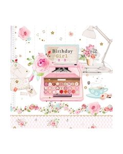 Салфетка (SN0841) 33x33, Birthday Letter
