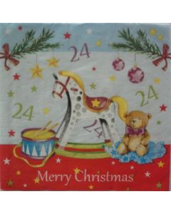 Салфетка (SN0889) 33x33, Merry Christmas