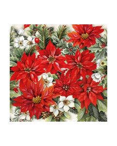 Салфетка (SN0913) 33x33, Pointsettia All Over