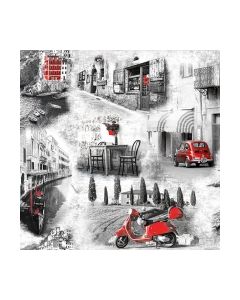 Салфетка (SN0925) 33x33, Italian Streets