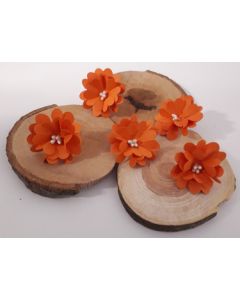 Ръчно изработени цветя /Малки/ - Оранжево /ARANCIO/ 