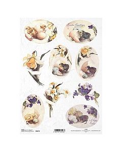ITD RICE PAPER A4 - Ръчна оризова декупажна хартия - Велик ден